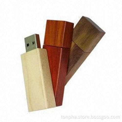 Wood Memory USB Sticks with Engraved or Printing Logos and 1/2/4/8/16/32GB Capacity